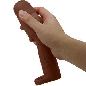PRETTY LOVE - MANCHON DE PÃNIS GERD AVEC EXTENSION DE 7,6 CM MULÃTRE